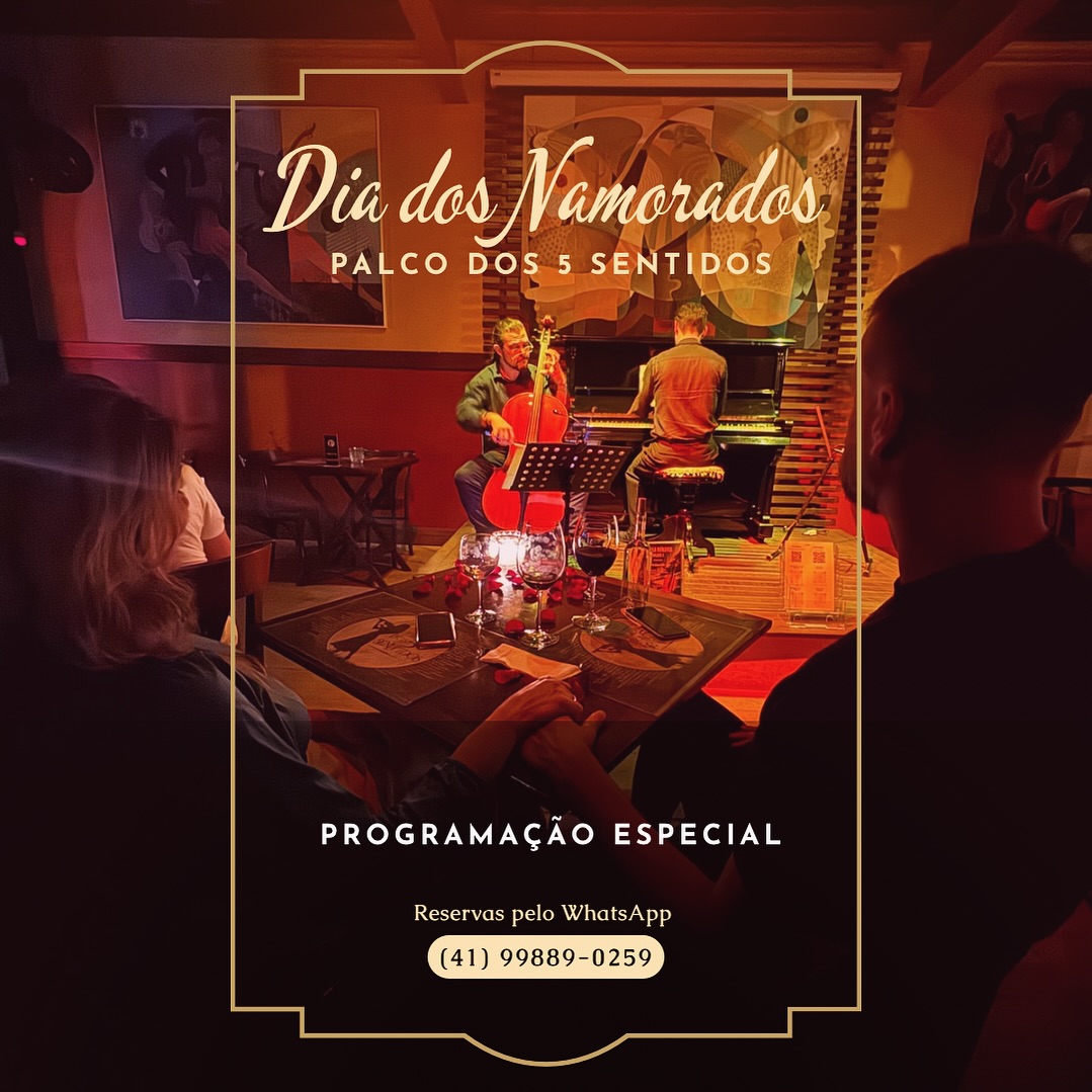 Dia dos namorados no Palco dos 5 sentidos